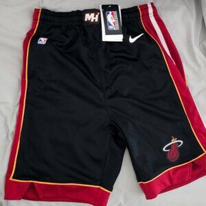 Miami Heat Youth Kids Basketball Shorts Nike Large 14/16